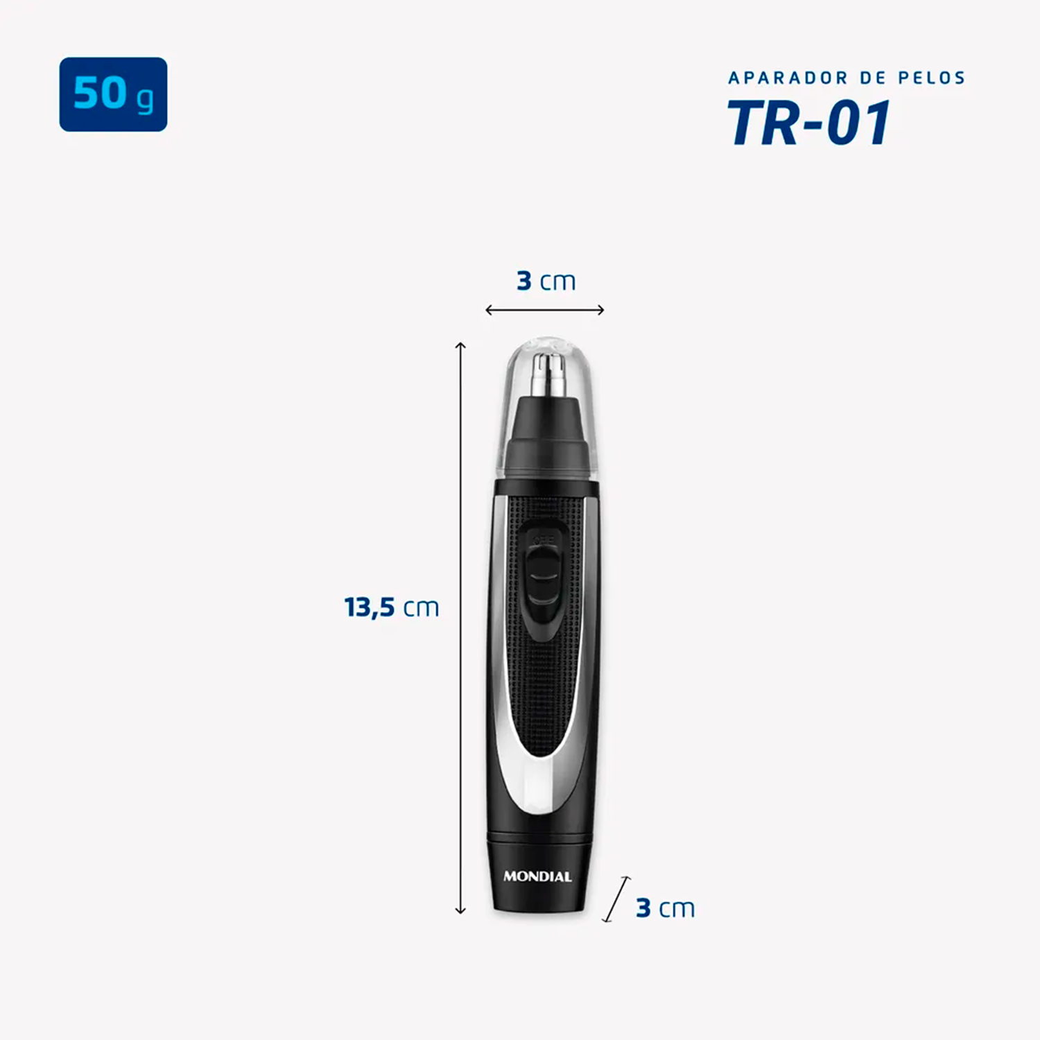 Aparador de Pelos Mondial Classic TR-01 Bivolt 0,8W Aparador de Pelos Mondial Classic TR-01 Bivolt 0,8W
